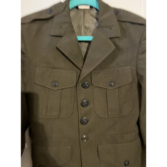 Men’s Military Jacket 37S Crown Clothing DSCP USA Made with Patches SEE ALL - Picture 1 of 16